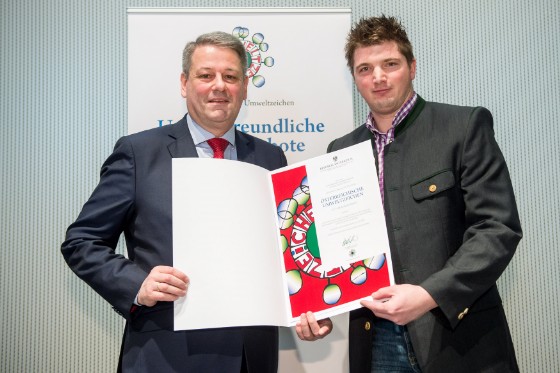 Bundesminister Andrä Rupprechter und Mario Hofer Bundesminister Andrä Rupprechter und Mario Hofer